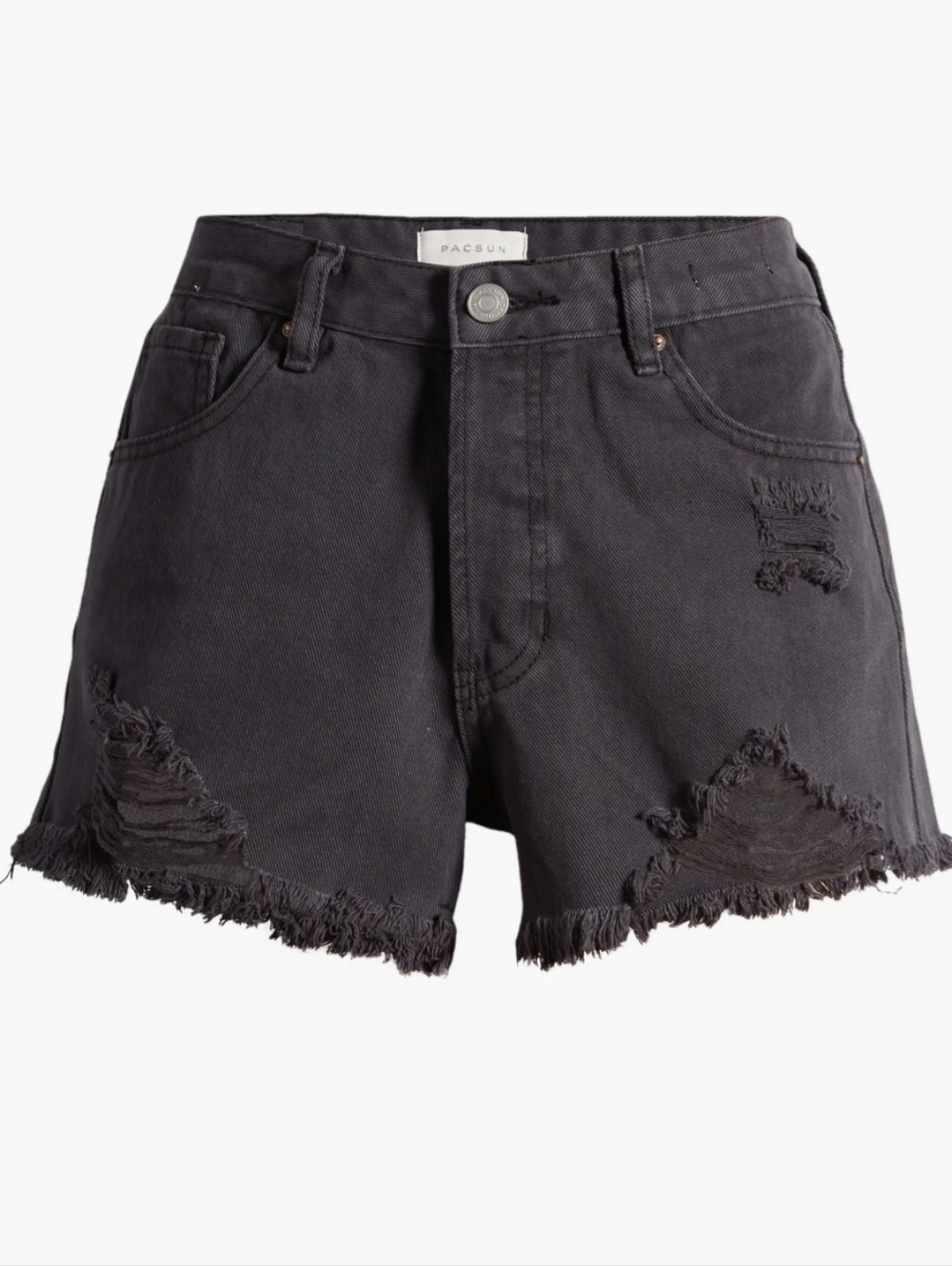 PacSun High Rise Festival Distressed Denim Shorts Size 30